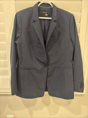 Banana Republic Dark Navy Single-Button Blazer